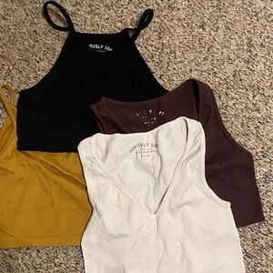 Aeropostale Women's Camisoles - Black, Brown, Cream, Gold
